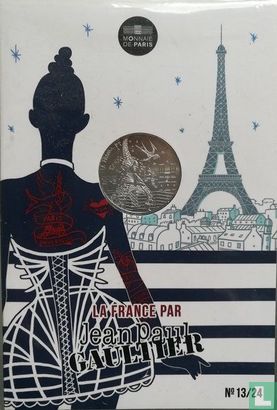 Frankrijk 10 euro 2017 (folder) "France by Jean Paul Gaultier - monuments of Paris" - Afbeelding 1