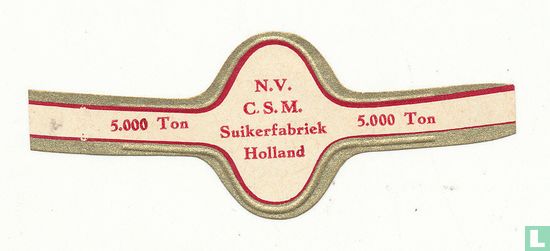 N.V, C.S.M. suikerfabriek Holland 5.000 ton - Afbeelding 1