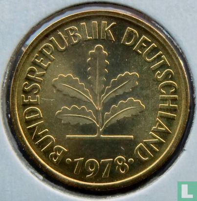 Duitsland 5 pfennig 1978 (F) - Afbeelding 1