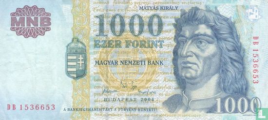 Hongarije 1.000 Forint 2004 - Afbeelding 1