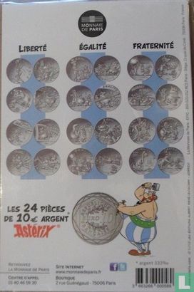 Frankrijk 10 euro 2015 (folder) "Asterix and fraternity 6" - Afbeelding 2