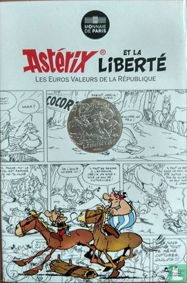 Frankrijk 10 euro 2015 (folder) "Asterix and liberty 8" - Afbeelding 1