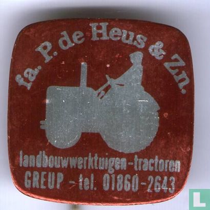 Fa P. de Heus & zn Tractoren Greup [rood]