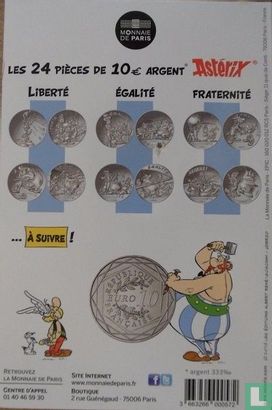 France 10 euro 2015 (folder) "Asterix and liberty 1" - Image 2