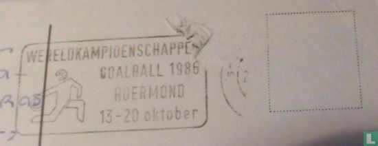 Postkantoor onbepaald - Wereldkampioenschappen Goalball 1986 Roermond 13 - 20 oktober