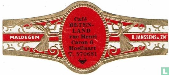 Café Beten-land Rue Henri Caron 6 Hoeilaart T. 570681 - Maldegem - R. Janssens & Zn - Afbeelding 1