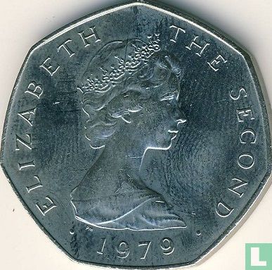 Isle of Man 50 pence 1979 (copper-nickel - plain edge - AA) "Manx Day of Tynwald - July 5" - Image 1