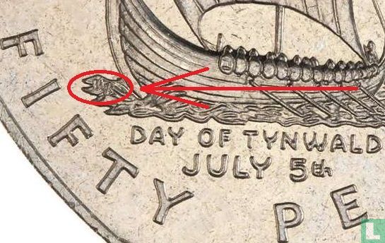 île of Man 50 pence 1979 (cuivre-nickel - tranche lisse - AB) "Manx Day of Tynwald - July 5" - Image 3