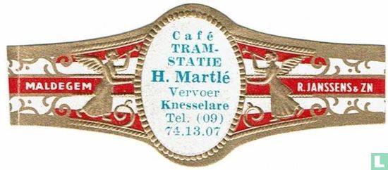 Café Tram-statie H. Martlé Vervoer Knesselare Tel. (09) 74.13.07 - Maldegem - R. Janssens & Zn - Afbeelding 1