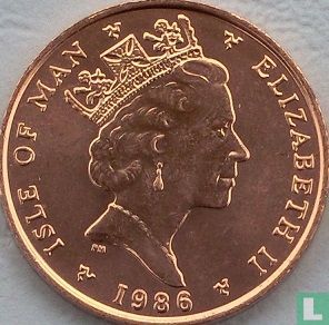 Insel Man 1 Penny 1986 - Bild 1