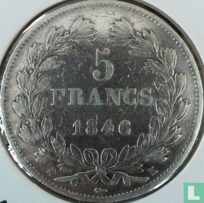 France 5 francs 1846 (K) - Image 1