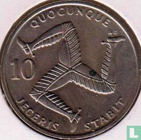 Insel Man 10 Pence 1992 (Triskele - AB) - Bild 2