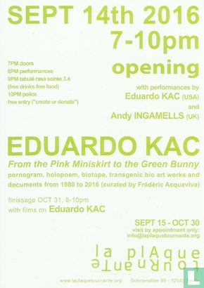Eduardo Kac - From the pink miniskirt to the green bunny - Afbeelding 2