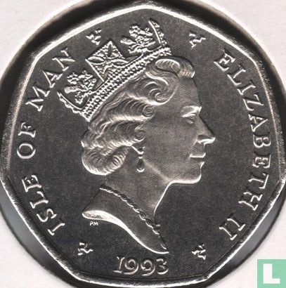 Isle of Man 50 pence 1993 (AA) "Christmas 1993" - Image 1