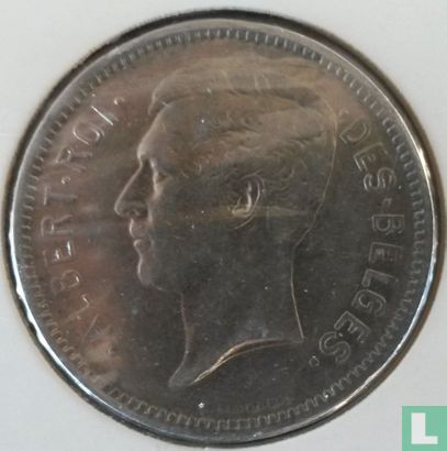 België 5 francs 1931 (FRA - positie B) - Afbeelding 2