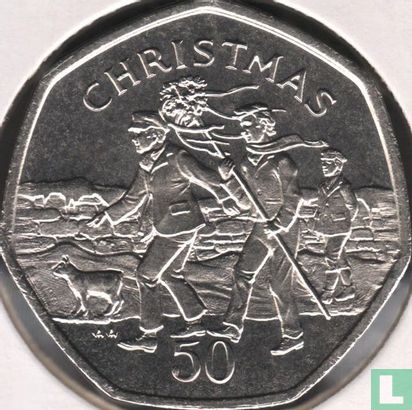 Man 50 pence 1994 "Christmas 1994" - Afbeelding 2