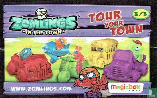Zomlings Tour Your Town - Mancolijstje - Afbeelding 1