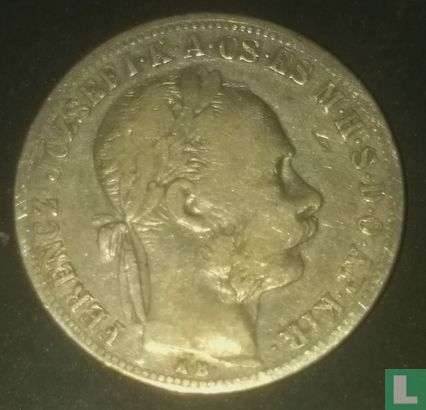 Hongarije 1 forint 1884 - Afbeelding 2