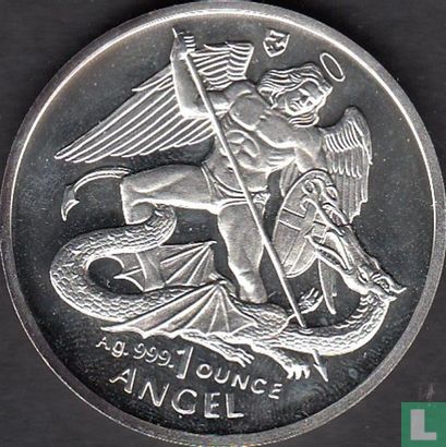 Île de Man 1 angel 1995 (BE - argent) - Image 2