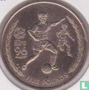 Île de Man 5 pounds 1996 "European Football Championship in England" - Image 2