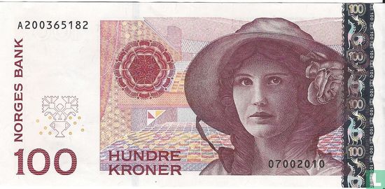Norwegen 100 Kroner 2010 - Bild 1