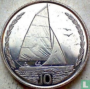 Île de Man 10 pence 1998 (sans triskeles) - Image 2