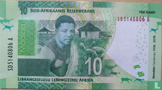 Zuid-Afrika 10 Rand 2018 - Afbeelding 2