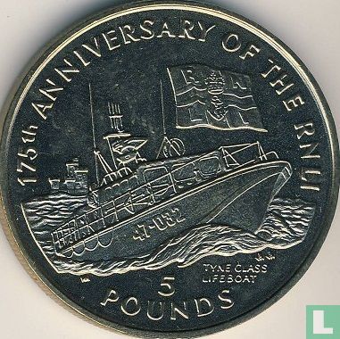 Insel Man 5 Pound 1999 "175th anniversary of the RNLI" - Bild 2