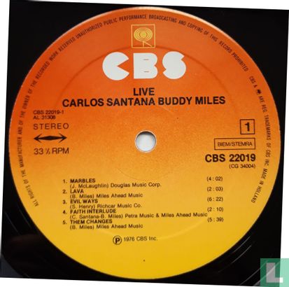 Carlos Santana & Buddy Miles Live/Love Devotion Surrender - Image 3