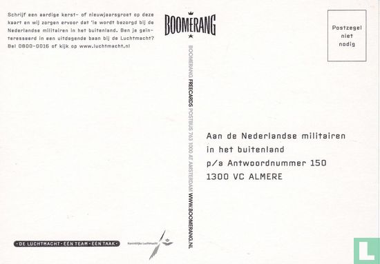 B040366 - Koninklijke Luchtmacht "Prettige Feestdagen" - Bild 2