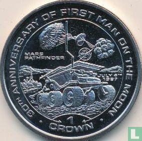 Isle of Man 1 crown 1999 "30th anniversary of First Man on the Moon - Mars Pathfinder" - Image 2