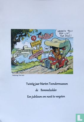 Nieuwjaarskaart 2019 twintig jaar Marten Toondermuseum De Bommelzolder, een jubileum om nooit te vergeten - Afbeelding 1