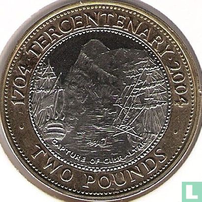 Gibraltar 2 pounds 2004 "300th anniversary British occupation of Gibraltar" - Image 2