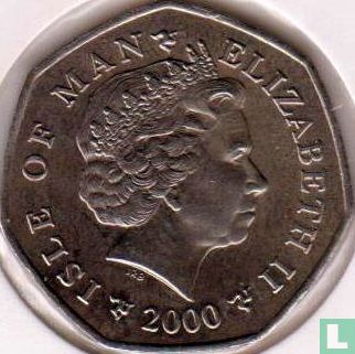 Isle of Man 50 pence 2000 "Christmas 2000" - Image 1
