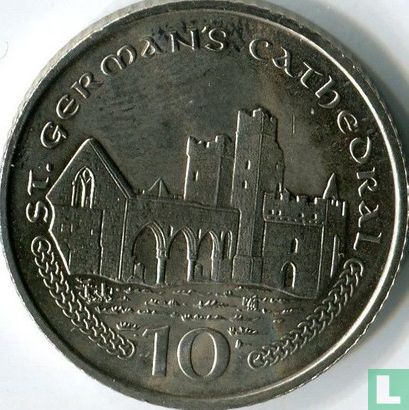 Insel Man 10 Pence 2001 - Bild 2
