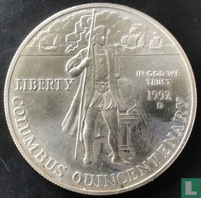 Vereinigte Staaten 1 Dollar 1992 "Columbus quincentenary of America's discovery" - Bild 1
