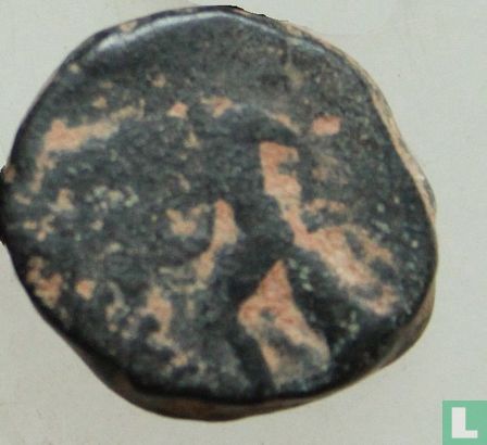 Seleukidenreich  AE13  (Antiochos III, Apollo auf Omphalos sitzend)  223-187 v. Chr. - Bild 1