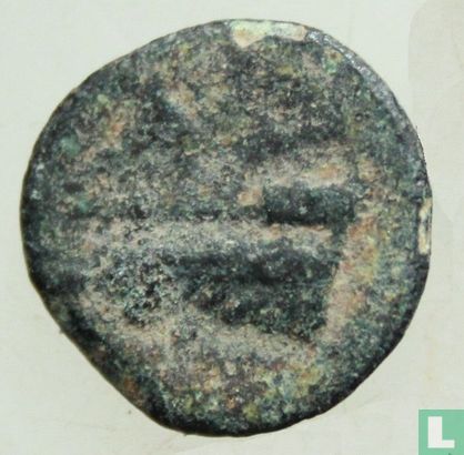 Arados, Phenicia AE14 (semi-autonome, séleucide, Poséidon, galère) 130-129 avant notre ère - Image 1