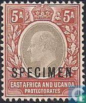 Koning Edward VII opdruk "SPECIMEN"