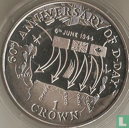Isle of Man 1 crown 2004 "60th anniversary of D Day" - Image 2