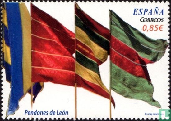Flaggen und Wappen der León