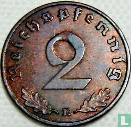 Empire allemand 2 reichspfennig 1937 (E) - Image 2