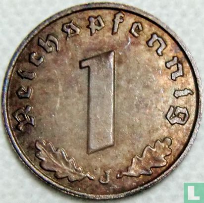 Duitse Rijk 1 reichspfennig 1936 (J - hakenkruis) - Afbeelding 2