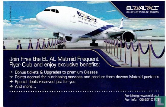 EL AL  - Boeing 777 (Werbekarte)