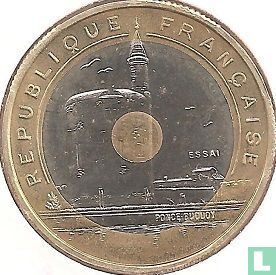Frankrijk 20 francs 1993 (proefslag) "Mediterranean games" - Afbeelding 2