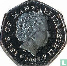 Isle of Man 50 pence 2008 (coloured) "Christmas 2008" - Image 1