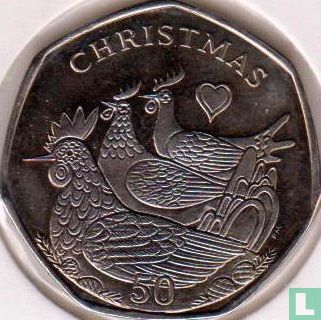 Insel Man 50 Pence 2007 (ungefärbte) "Christmas 2007" - Bild 2