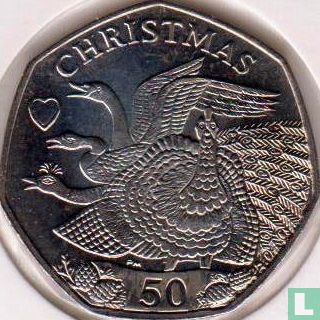 Isle of Man 50 pence 2008 (colourless) "Christmas 2008" - Image 2