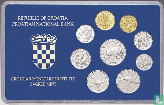 Croatia mint set 1993 (PROOF) - Image 2