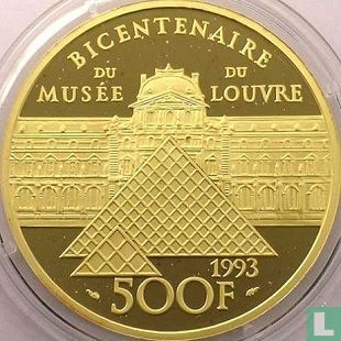 France 500 francs 1993 (PROOF - 31.1 g) "200 years Louvre Museum - Venus de Milo" - Image 1
